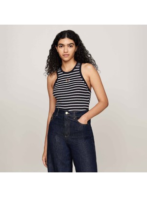 Tommy Hilfiger Kadın Mavi Triko