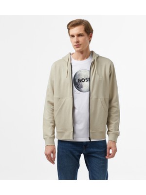 Boss Erkek Bej Sweatshirt