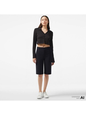 Calvin Klein Milano Bermuda Kadın Siyah Şort