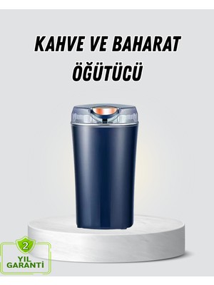 Kahve ve Baharat Öğütücü Otomatik Mekanizmalı Dayanıklı Çelik