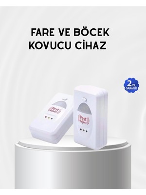 Fare, Sivrisinek ve Böcek Kovucu Ultrasonik Cihaz – Güvenli ve Kimyasalsız Çözüm
