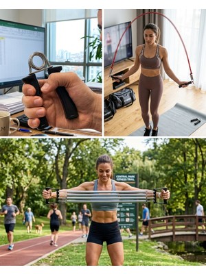 Ev Fitness Seti Kardiyo ve Kas Geliştirme Egzersiz Seti