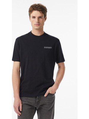Napapijri S-Back Graphic Erkek Siyah T-Shirt