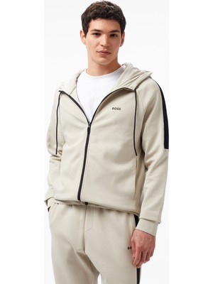 Boss Erkek Bej Sweatshirt