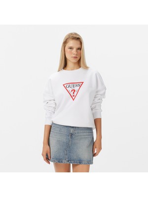 Guess Studded Kadın Siyah Sweatshirt