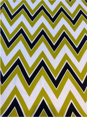 Yiğit Kumaş Zigzag Desenli Dökümlü Pamuk Kumaş