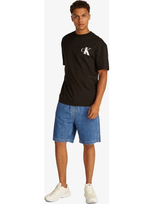 Calvin Klein Relaxed Denim Erkek Mavi Şort