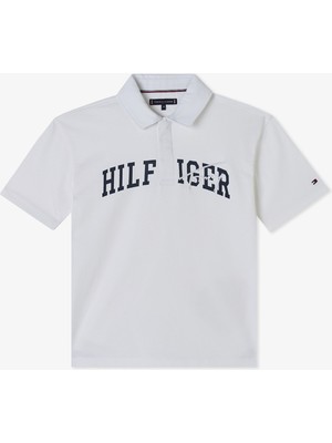 Tommy Hilfiger Archive Mixed Graphic Çocuk Beyaz Polo