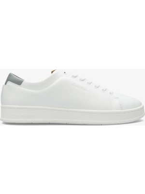 Calvin Klein Pure Low Lace Up Cupsole Erkek Beyaz Sneaker