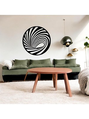 Lazer Kesim Metal Duvar Dekoru, Hipnoz 40 cm