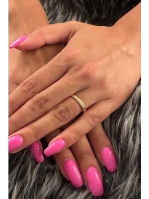 Fiyonk Kuyumculuk 14 Ayar Altın 3,10MM Kadın Köşeli Alyans