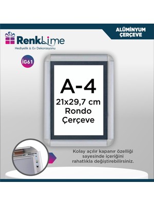 Opti Çerçeve Alüminyum A4 Rondo