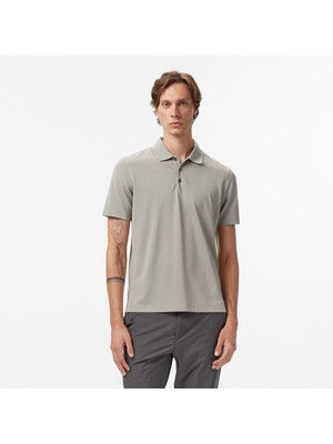Calvin Klein Stripe Jacquard Erkek Gri Polo