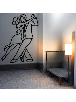 Lazer Kesim Metal Duvar Dekoru, Dans 40 cm