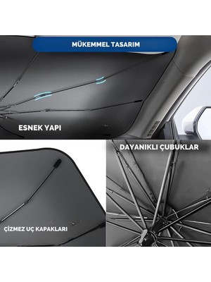 Fiat Fiorino, Citroen Berlingo, Renault Kangoo, Ford Courier, Vw Caddy Uyumlu Oto Şemsiye