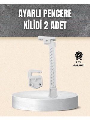 Kolay Montajlı Pencere Açılma Sınırlayıcı 2’li Set