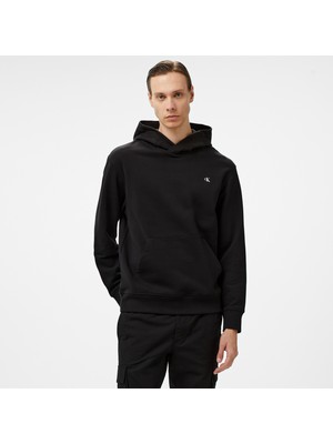 Calvin Klein Jeans Stamp Back Graphic Erkek Siyah Hoodie