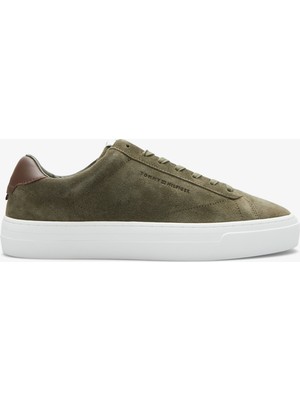 Tommy Hilfiger Premium Cupsole Suede Erkek Haki Sneaker