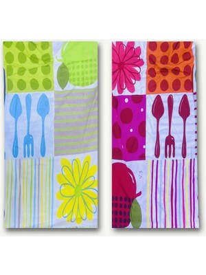 Yiğit Kumaş 2 Adet Poplin Kumaş Desenli, Parça 60X40 cm - Patchwork Kumaşları