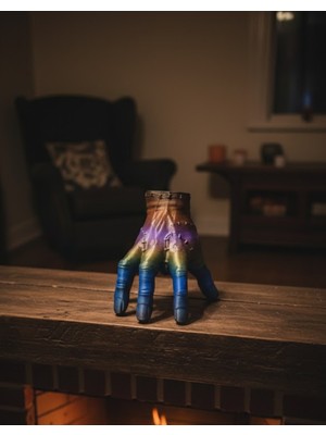 3D Renk Geçişli El Obje 27X22 cm Büyük Boy Ev Dekorasyonu