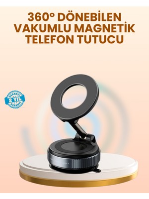 Vakumlu Manyetik Araç Telefon Tutucu Güçlü Tutuş