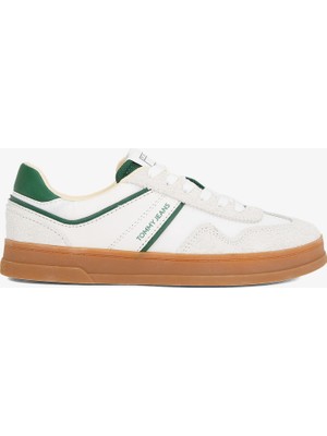Tommy Hilfiger The Greenwich Mix Media Kadın Beyaz Sneaker