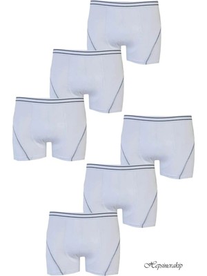 Hepsine Rakip 6lı Erkek Çocuk Likralı Pamuklu Boxer Kaliteli Iç Çamaşır