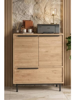 Yurudesign Ocean Ofis Dolabı 3 Kapaklı Metal Ayaklı Sepet ON8B-S