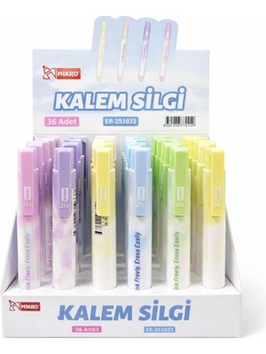 Mikro ER-251033 Tpe Kalem Tipi Silgi Tasarımlı