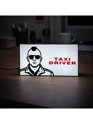 Masa Lambası - Taxi Driver Adaptörlü Dekoratif & Hediyelik Lamba