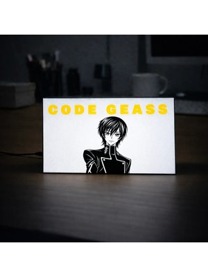 Gişe Arts Masa Lambası - Code Geass Adaptörlü Dekoratif & Hediyelik Lamba