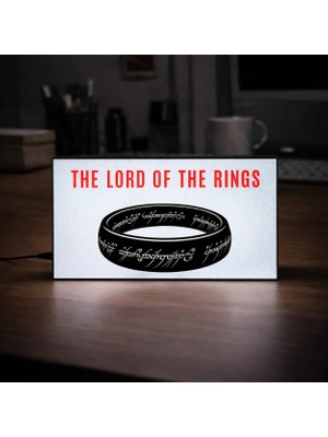Gişe Arts Masa Lambası - The Lord Of The Rings (Yüzüklerin Efendisi) Adaptörlü Dekoratif & Hediyelik Lamba