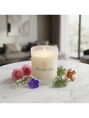 Feu du Ciel Premium Super Bloom Gül Kokulu Mum 150 gr