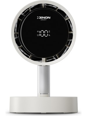Xenon Smart Taşınabilir Masaüstü Fanı | 100 Kademe, Otomatik Salınım, Dijital Ekran, 2000MAH, Usb-C (X6114)