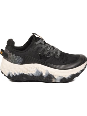 Walkway Siyah Beyaz Hafif Yüksek Tabanlı Memory Foarm Unisex Spor Ayakkabı B25XI101 G