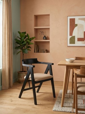 Gazzini Furniture Bristol Kolçaklı Ahşap Sandalye