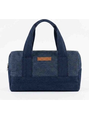 Kadın El Çantası Kot Patchwork Baguette Çanta -Özel Tasarım Denim El Çantası