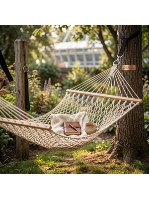 Tech Butiq Makrome Ip Lüks Tek Kişilik Hamak