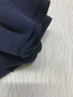 Yiğit Kumaş Ribana Fitilli Kumaş, Parça 20X100 cm - Lacivert