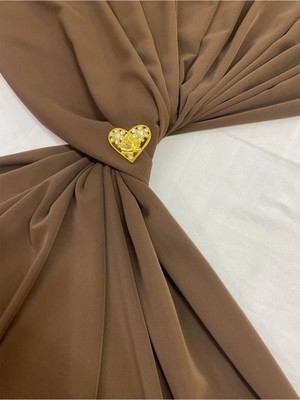 Yiğit Kumaş Dubai Ipeği Kumaş Kahverengi