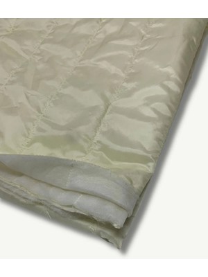 Yiğit Kumaş Krem Ince Kapitone Kumaş, Parça 190X150 cm - Tek Taraflı