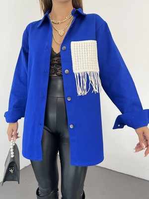 Unika Gabardin Püskül Detaylı Ceket