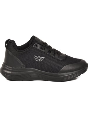 Walkway Siyah Tekstil Hafif Unisex Spor Ayakkabı 26111 Pete G