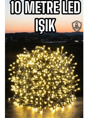 LED Işık 10 Metre Gün Işığı Parlak ve Doğal Ağaç Süsleme - Lisinya
