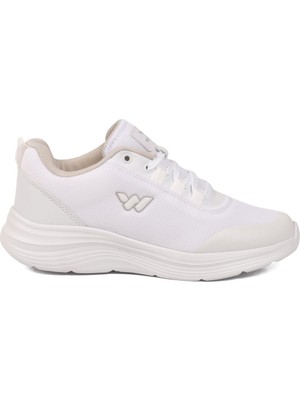 Walkway Beyaz Tekstil Hafif Unisex Spor Ayakkabı 26111 Pete G