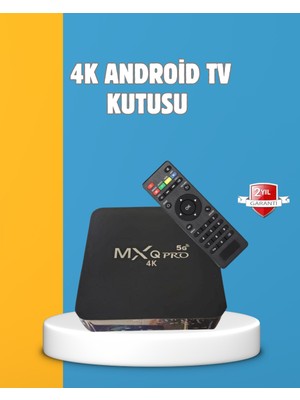 Android Tv Box 4K – 2gb Ram 16GB Rom, Kablosuz Wi-Fi Medya Oynatıcı - Lisinya