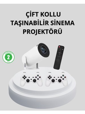 Wi-Fi 6 ve Bluetooth 5.0 Destekli 4K Akıllı Projeksiyon Cihazı - Lisinya