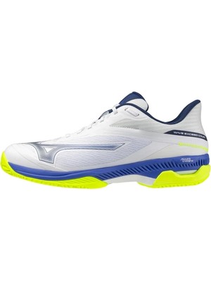 Mizuno Wave Exceed Court cc Erkek Tenis Ayakkabısı Beyaz / Mavi / Sarı
