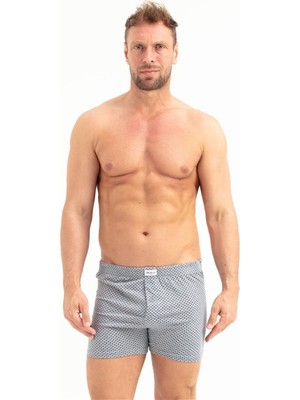 Obje Erkek Baskılı Penye Boxer