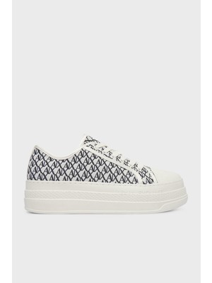 Armani Exchange Logolu Kalın Tabanlı Sneaker Ayakkabı Bayan Ayakkabı XW002786 AF23055 MZ266